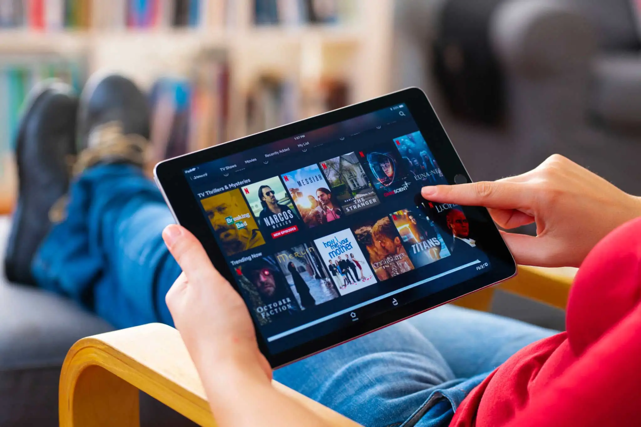 IPTV UK TV series streaming interface